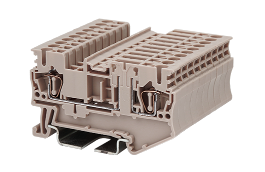 Cầu đấu Dinkle AK2.5-T | 400V | 21A | 2.5 mm² (màu Beige)