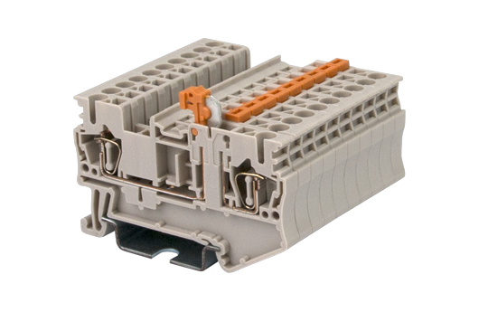 Cầu đấu Dinkle AK2.5-TG | 400V | 21A | 2.5 mm² (màu Beige)