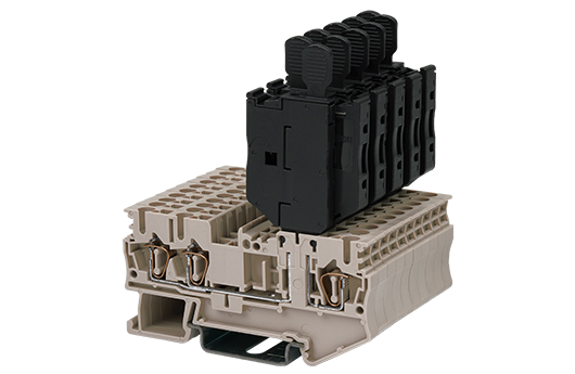 Cầu đấu Dinkle AK2.5-TN-M | 400V | 6.3A | 2.5 mm² (màu Beige)