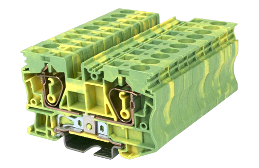 Cầu đấu Dinkle AK6-PE | 6 mm² (màu Green-Yellow)