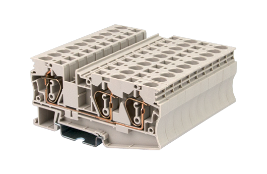 Cầu đấu động lực Dinkle AK6-TN | 800V | 41A | 6 mm² (màu Beige)