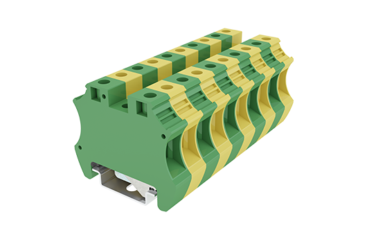 Cầu đấu Dinkle DK10-PE | 600V | 10 mm² (màu Green-Yellow)