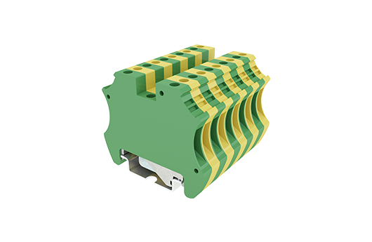 Cầu đấu Dinkle DK2.5-PE | 600V | 2.5 mm² (màu Green-Yellow)