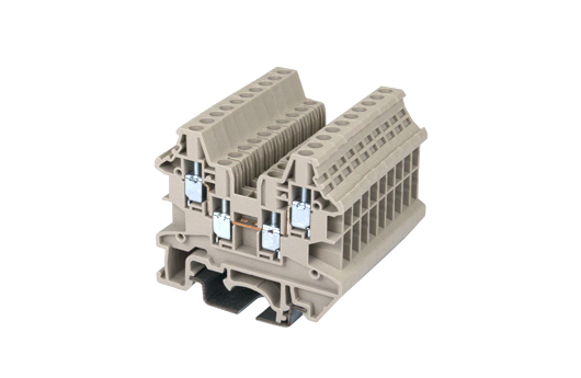 Cầu đấu Dinkle DK2.5N-TR | 1000V | 24A | 2.5 mm² (màu Beige)