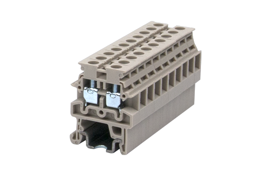 Cầu đấu Dinkle DK2.5S | 500V | 24A | 2.5 mm² (màu Beige)