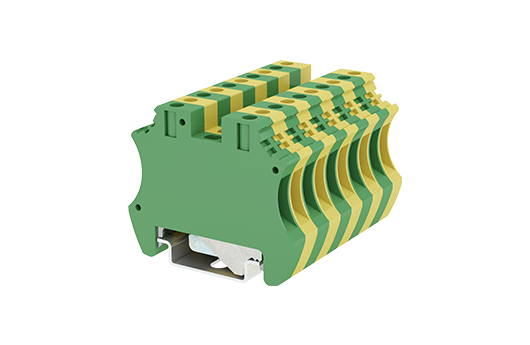 Cầu đấu Dinkle DK4-PE | 630V | 4 mm² (màu Green-Yellow)