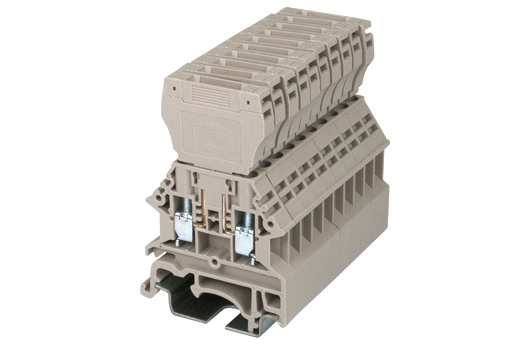 Cầu đấu Dinkle DK4N-CP | 400V | 6A | 4 mm² (màu Đỏ)