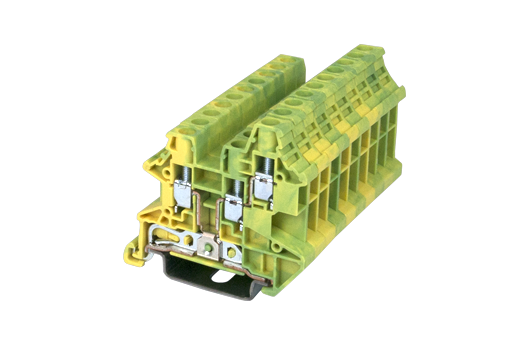 Cầu đấu Dinkle DK4N-TN-PE | 4 mm² (màu Green-Yellow)