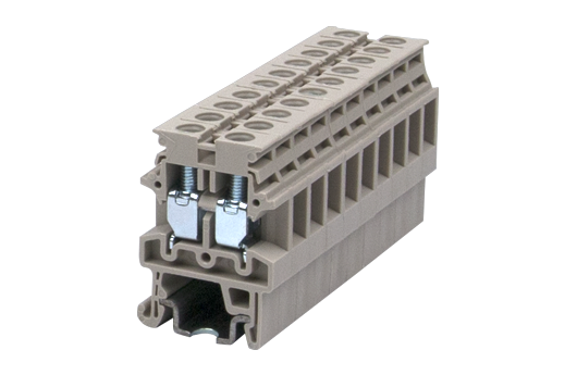 Cầu đấu động lực Dinkle DK4S | 500V | 32A | 4 mm² (màu Beige)