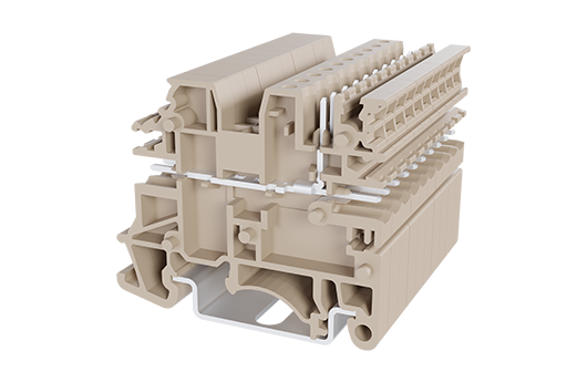 Cầu đấu Dinkle DKES1.5N3 | 250V | 24A (màu Beige)