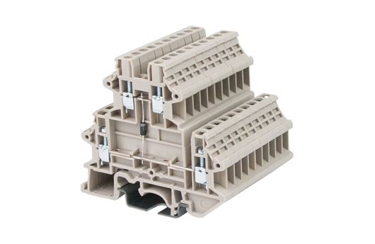 Cầu đấu Dinkle DKK2.5N-D01 | 250V | 0.5A | 2.5 mm² (màu Beige)