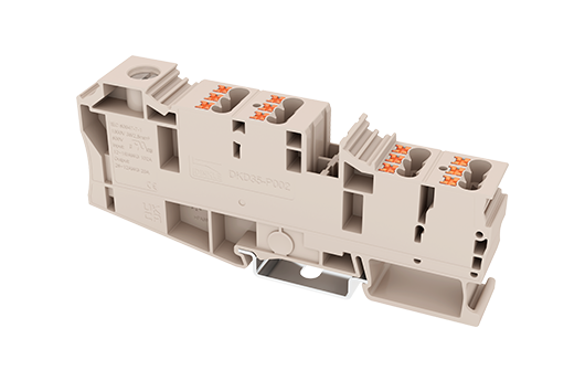 Cầu đấu động lực Dinkle DKD35-P002 | 1000V | 105A | 2.5 mm² (màu Beige)