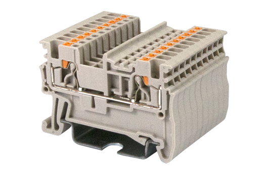 Cầu đấu Dinkle DP1.5N | 500V | 17.5A | 1.5 mm² (màu Beige)