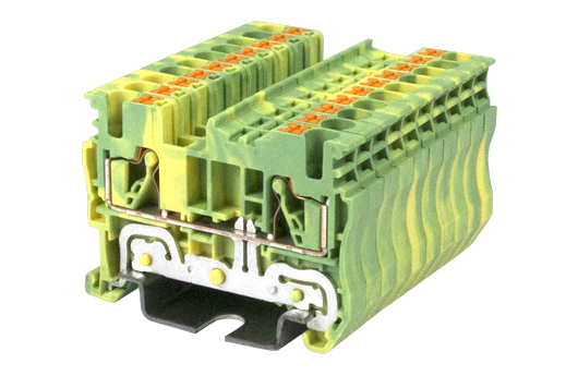 Cầu đấu Dinkle DP2.5N-PE | 800V | 2.5 mm² (màu Green-Yellow)