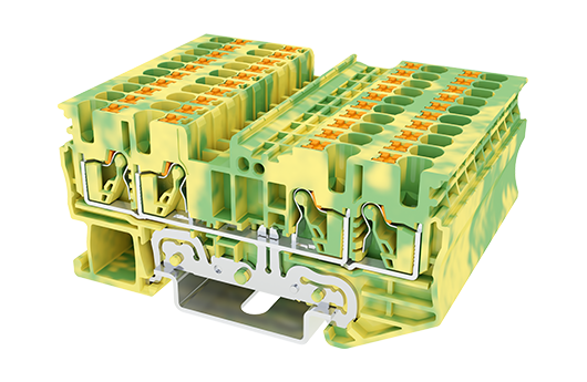 Cầu đấu Dinkle DP2.5N-TR-PE | 800V | 2.5 mm² (màu Green-Yellow)