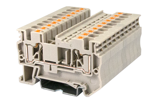 Cầu đấu động lực Dinkle DP4N | 800V | 32A | 4 mm² (màu Beige)