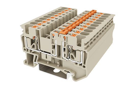 Cầu đấu Dinkle DP4N-TG | 500V | 20A | 4 mm² (màu Beige)
