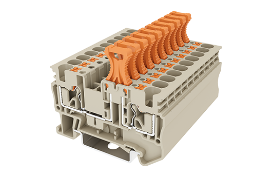 Cầu đấu Dinkle DP4N-TP | 500V | 20A | 4 mm² (màu Beige)