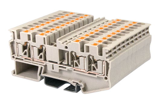 Cầu đấu động lực Dinkle DP4N-TR | 800V | 32A | 4 mm² (màu Beige)