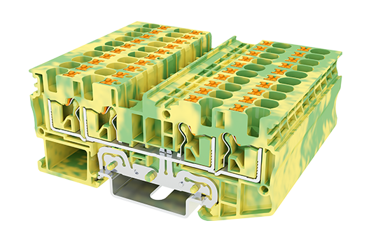Cầu đấu Dinkle DP4N-TR-PE | 800V | 4 mm² (màu Green-Yellow)