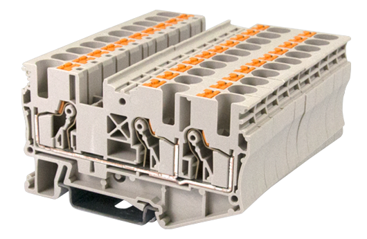 Cầu đấu động lực Dinkle DP6N-TN | 1000V | 41A | 6 mm² (màu Beige)