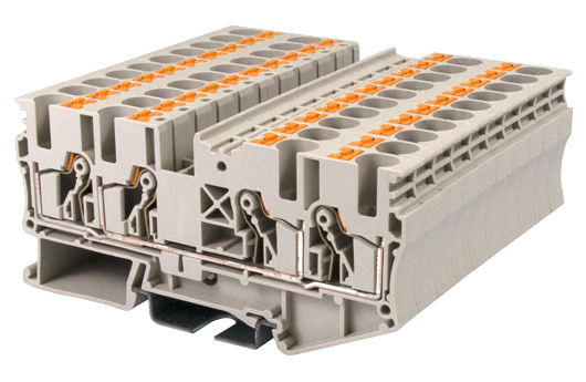 Cầu đấu động lực Dinkle DP6N-TR | 1000V | 41A | 6 mm² (màu Beige)
