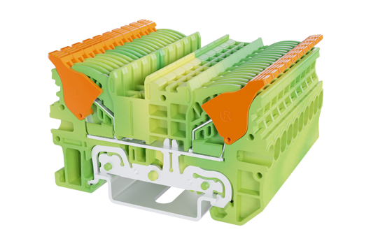 Cầu đấu Dinkle DPH2.5-PE | 800V | 2.5 mm² (màu Yellow-Green)