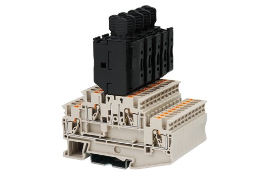 Cầu đấu Dinkle DPP2.5N-M | 400V | 6.3A | 2.5 mm² (màu Beige)