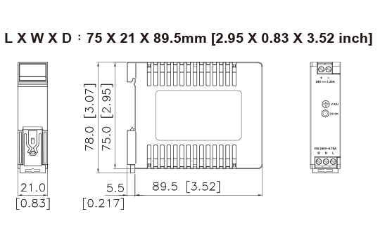 0165N-24V30W1AC hình 2