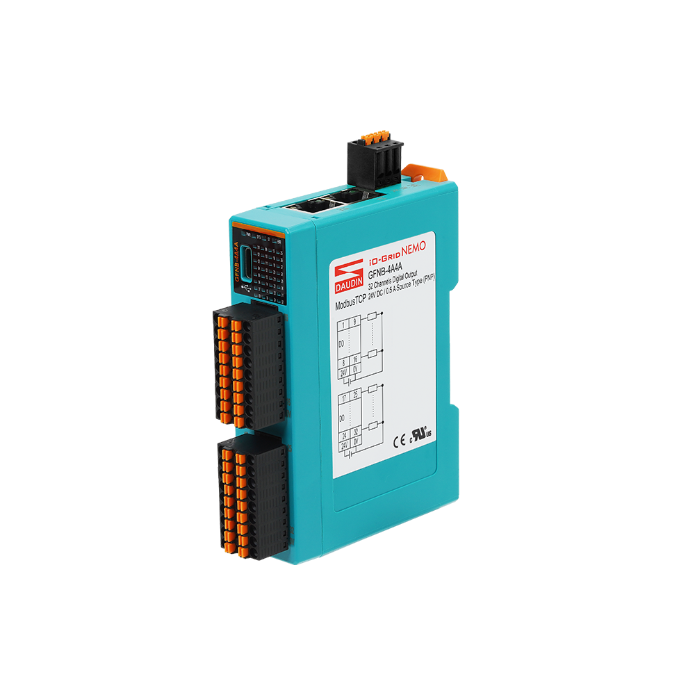 GFNB-4A4A – Module Remote I/O Modbus TCP, 32DO, Source (PNP)