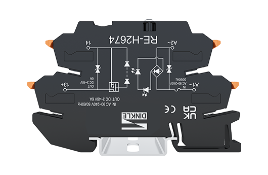 Opto Relay RE-H2674 — Input : 90~240 VAC / 40 mA, Output : 3~48 VDC / 6A