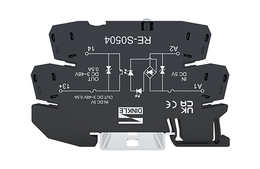 Opto Relay RE-S0504 — Input : 5 VDC / 15~18 mA, Output : 3~48 VDC / 0.5A