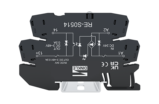 Opto Relay RE-S0514 — Input : 24 VDC / 12-14 mA, Output : 3~48 VDC / 0.5A