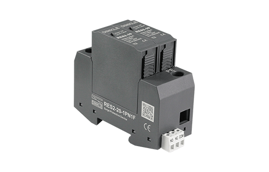 Chống sét 1 pha xoay chiều AC 220V – Imax 20kA (tích hợp cặp tiếp điểm báo lỗi NO/NC)