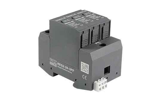 Chống sét 3 pha xoay chiều AC 380V – Imax 20kA (tích hợp cặp tiếp điểm báo lỗi NO/NC)