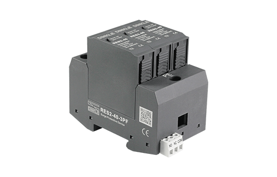 Chống sét 3 pha xoay chiều AC 380V – Imax 40kA (tích hợp cặp tiếp điểm báo lỗi NO/NC)