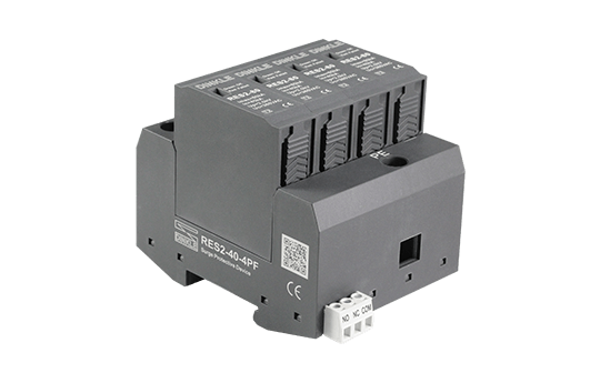 Chống sét 3 pha xoay chiều AC 380V – Imax 40kA (tích hợp cặp tiếp điểm báo lỗi NO/NC)