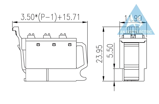 Pitch :3.50mm, 150V, 8A   (XX = 16P~18P)