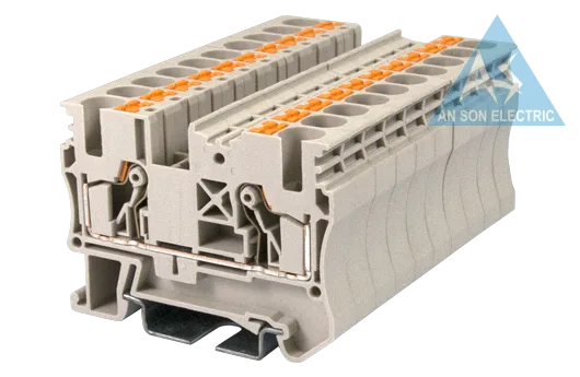 Cầu đấu động lực Dinkle DP6N | 1000V | 41A | 6 mm² (màu Xanh dương)