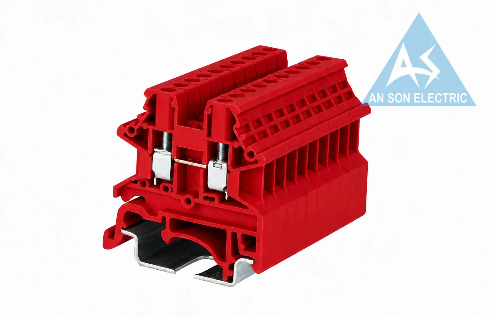 Cầu đấu Dinkle DK2.5N-RD | 1000V | 24A | 2.5 mm² (màu đỏ)